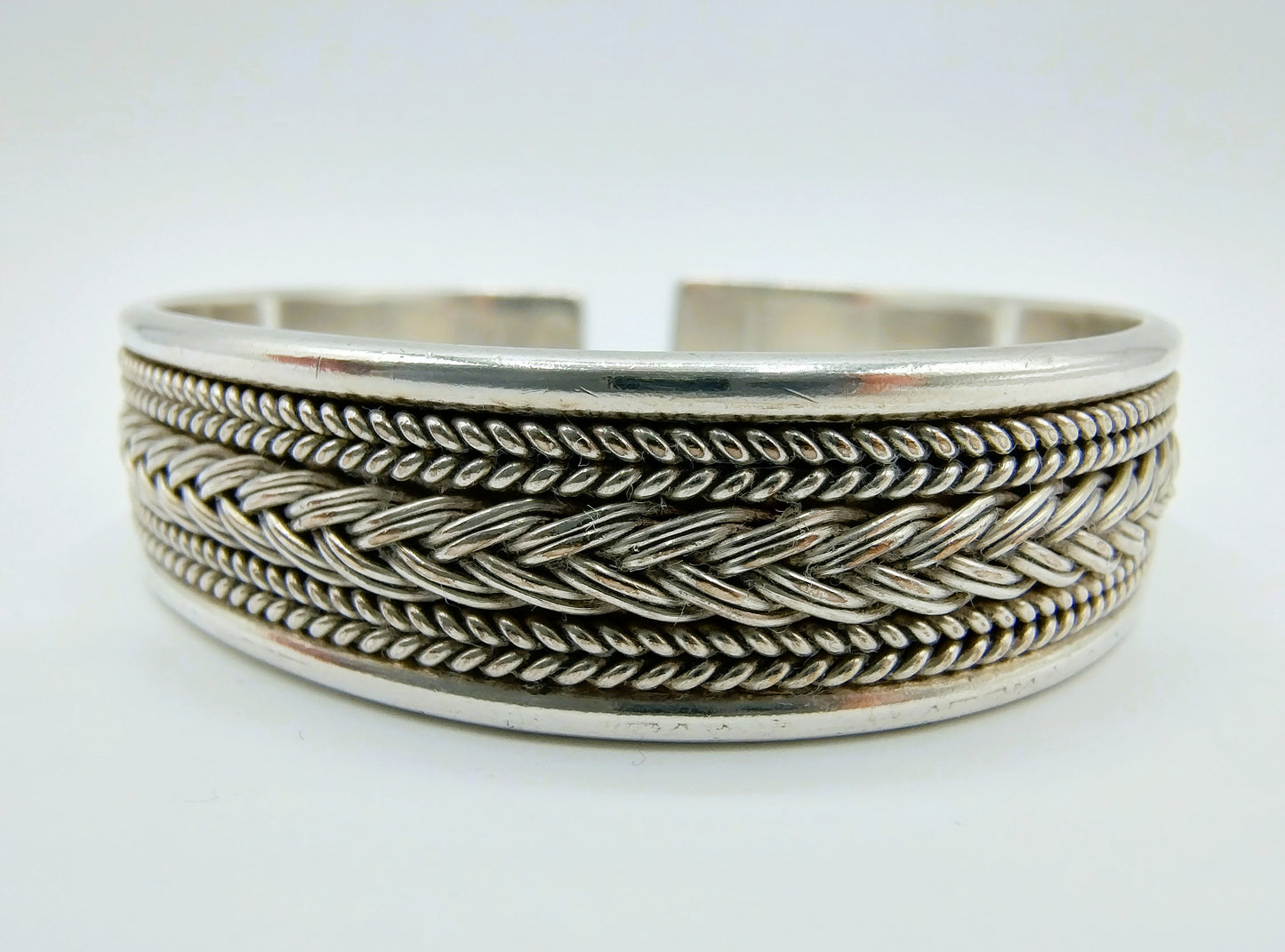 Zilveren armband met touwmotief
