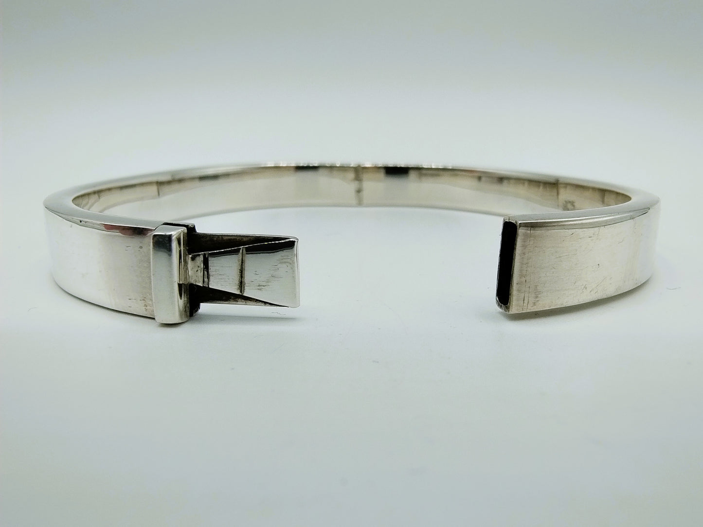 Zilveren scharnier armband, 925