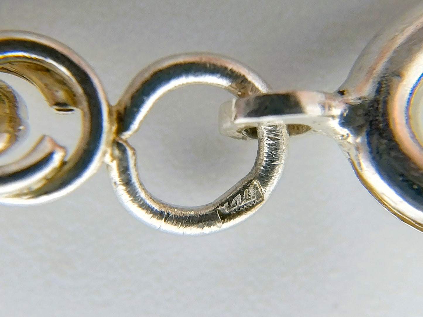Gevlochten zilveren koordcollier, 72 cm