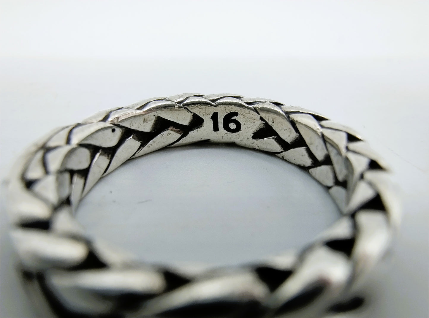 Zilveren buddha to buddha ring, 16.5 mm