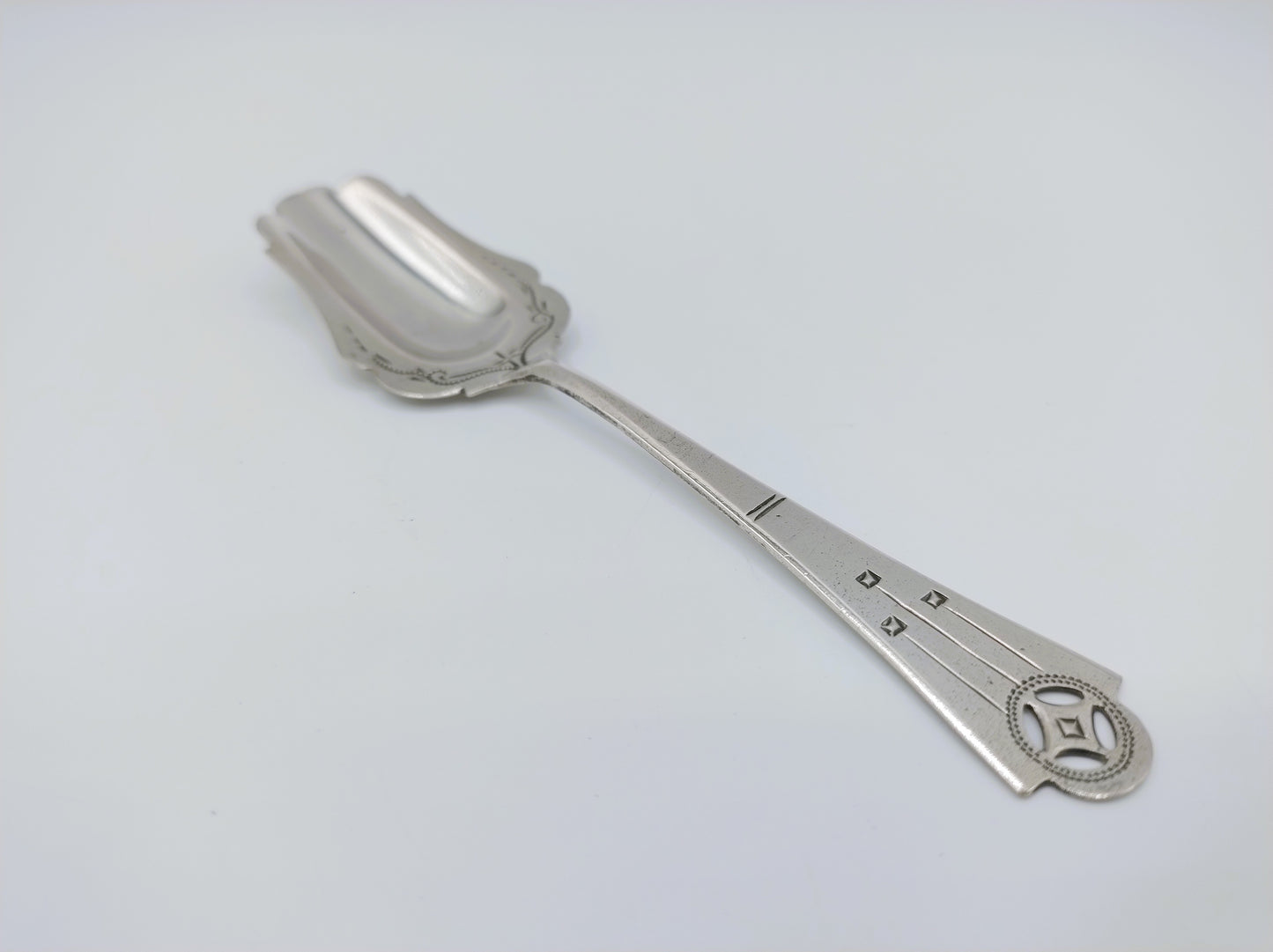 Zilveren suikerlepel, Gebr. Huisman, Schoonhoven, ca. 1930