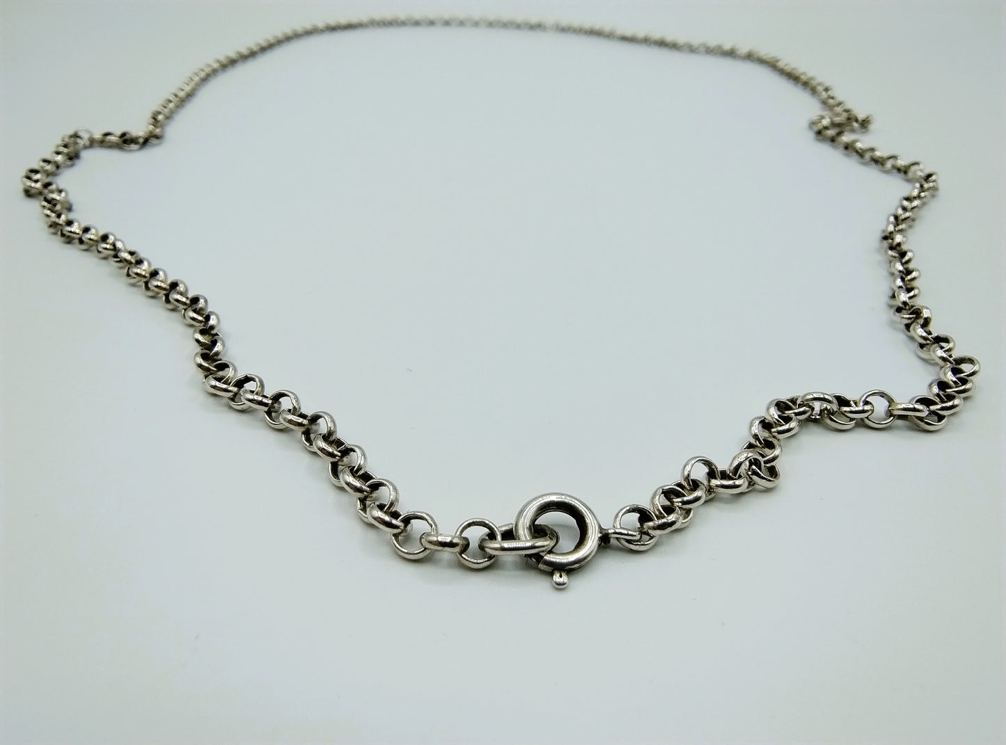 Zilveren jasseronketting, 79,5 cm