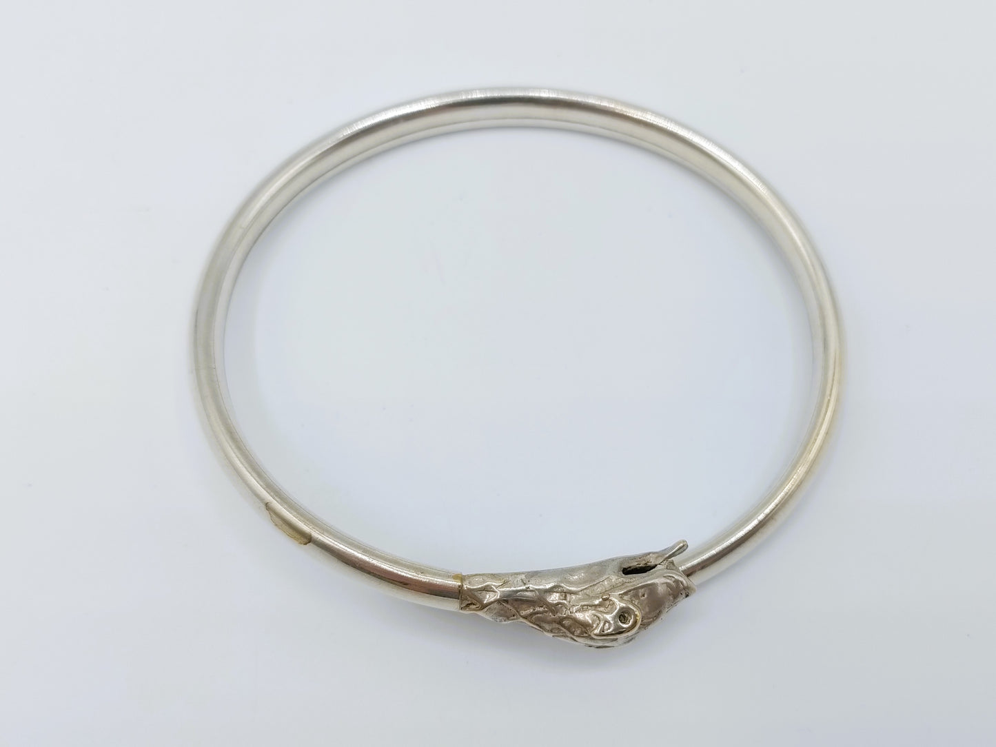 Vintage zilveren slangen armband, 835