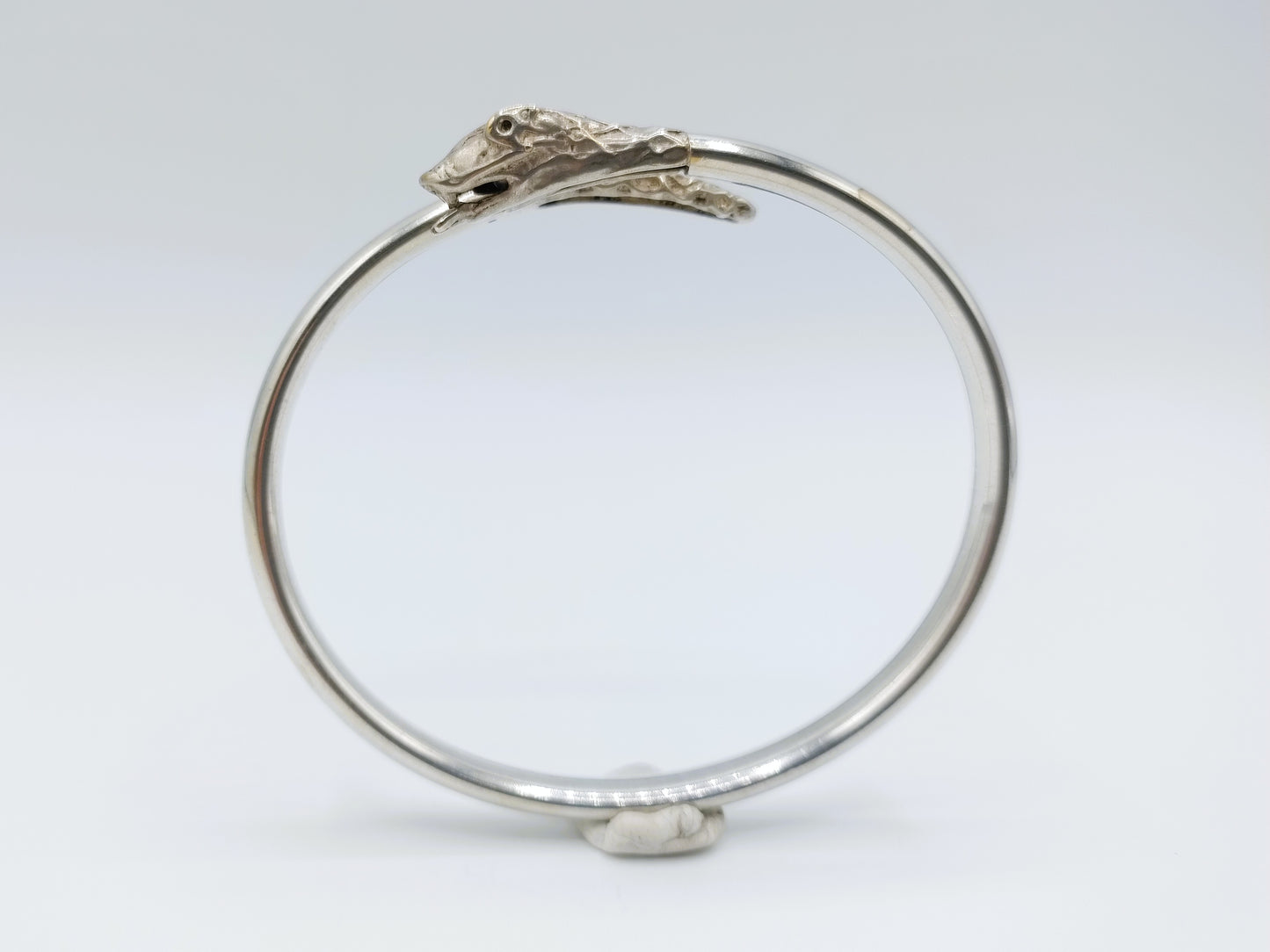 Vintage zilveren slangen armband, 835