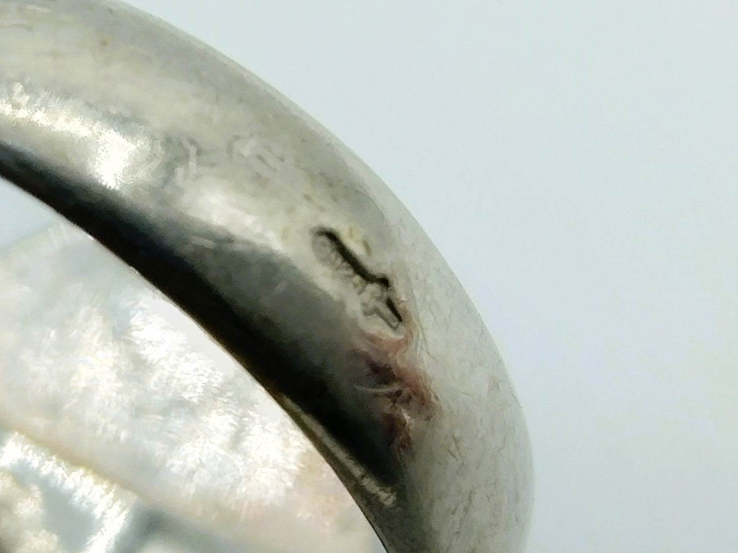 Zilveren ring met tijgeroog, 17,5 mm