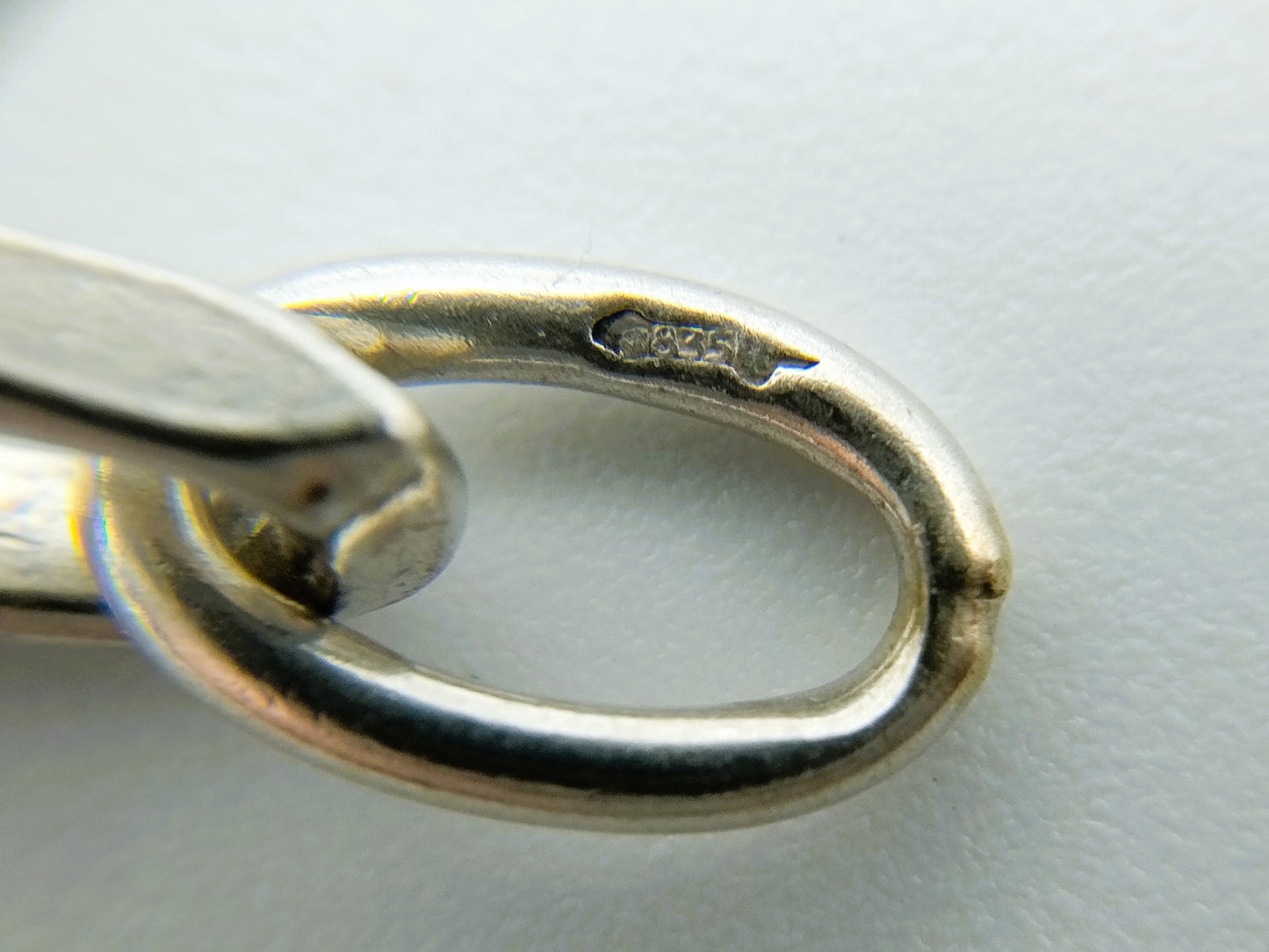 Silver 'close forever' bracelet, 20 cm,