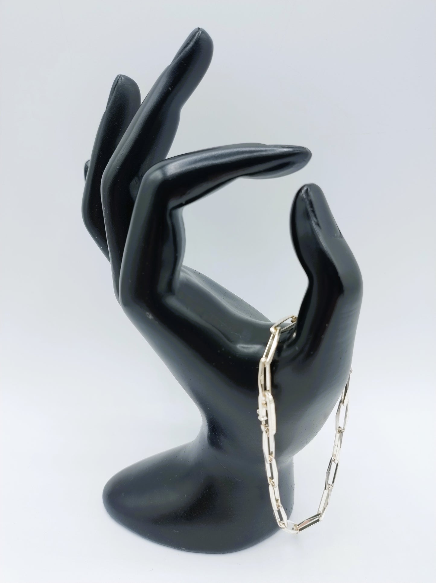 Zilveren 'close forever' armband, 18,5 cm