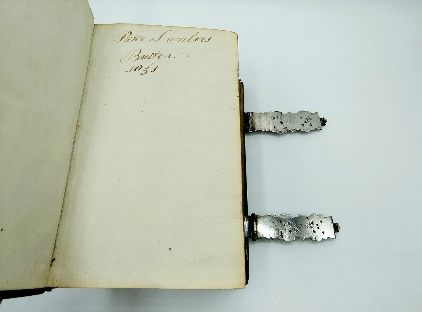 Bible with silver clasps, 1767