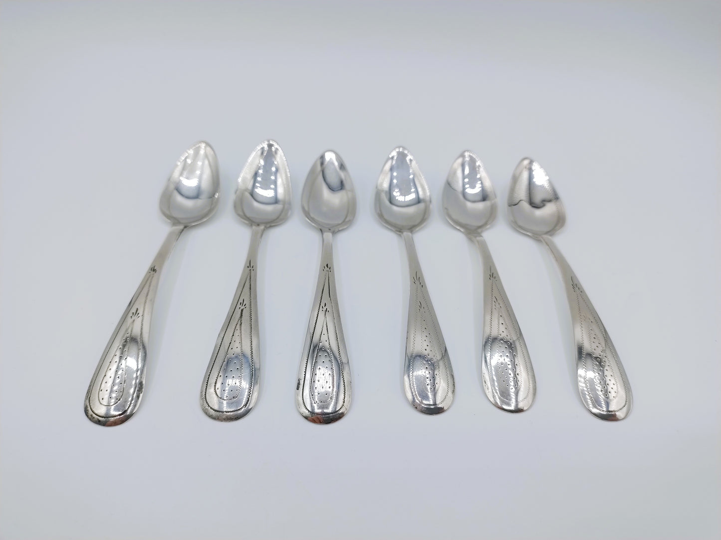 Zilveren theelepels, J. Schijfsma Jz, Sneek, ca. 1870