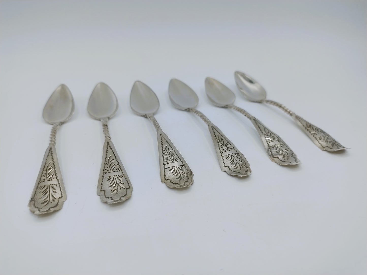 6 Theelepels, G. van den Berg & Zn, Schoonhoven, ca. 1917