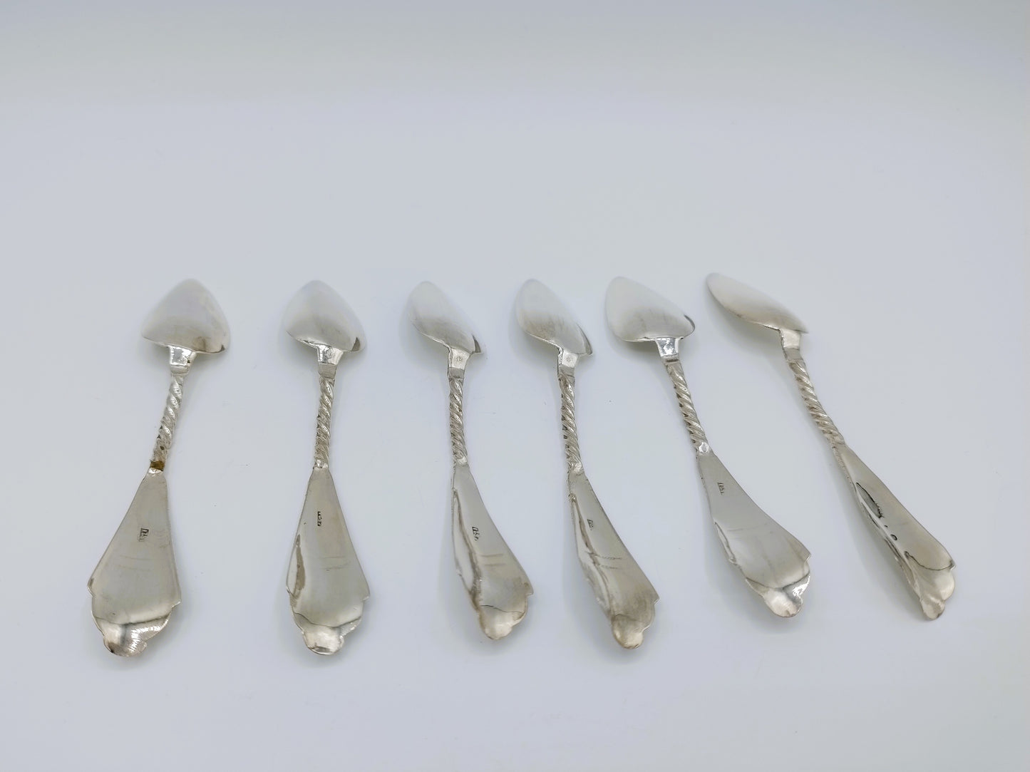 6 Theelepels, G. van den Berg & Zn, Schoonhoven, ca. 1917