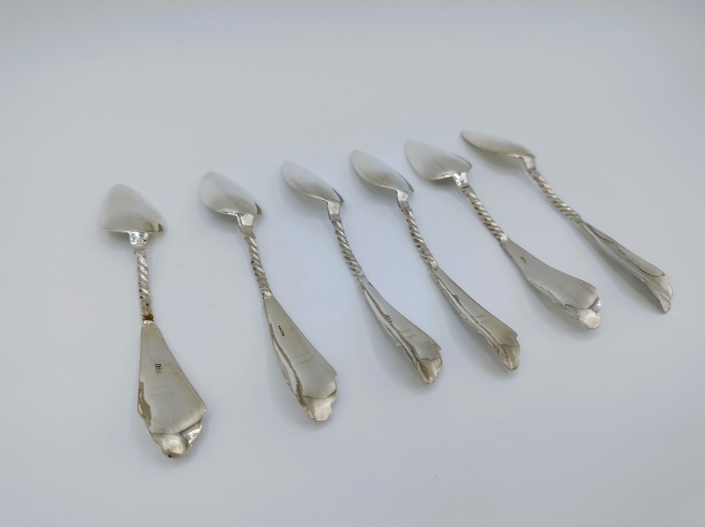 6 Theelepels, G. van den Berg & Zn, Schoonhoven, ca. 1917