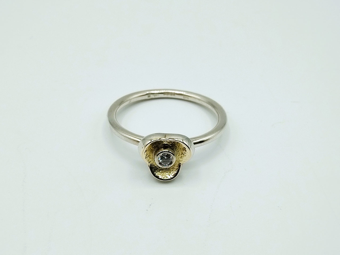 Zilveren ring met zirkonia, 18mm