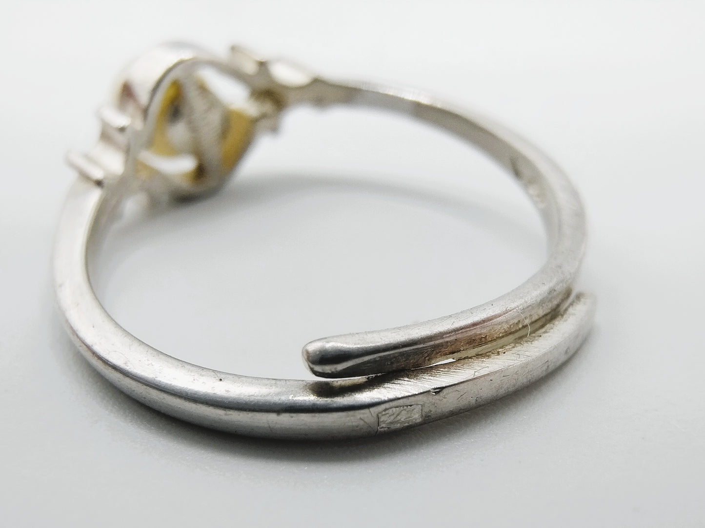 Zilveren ring met parel, universele maat