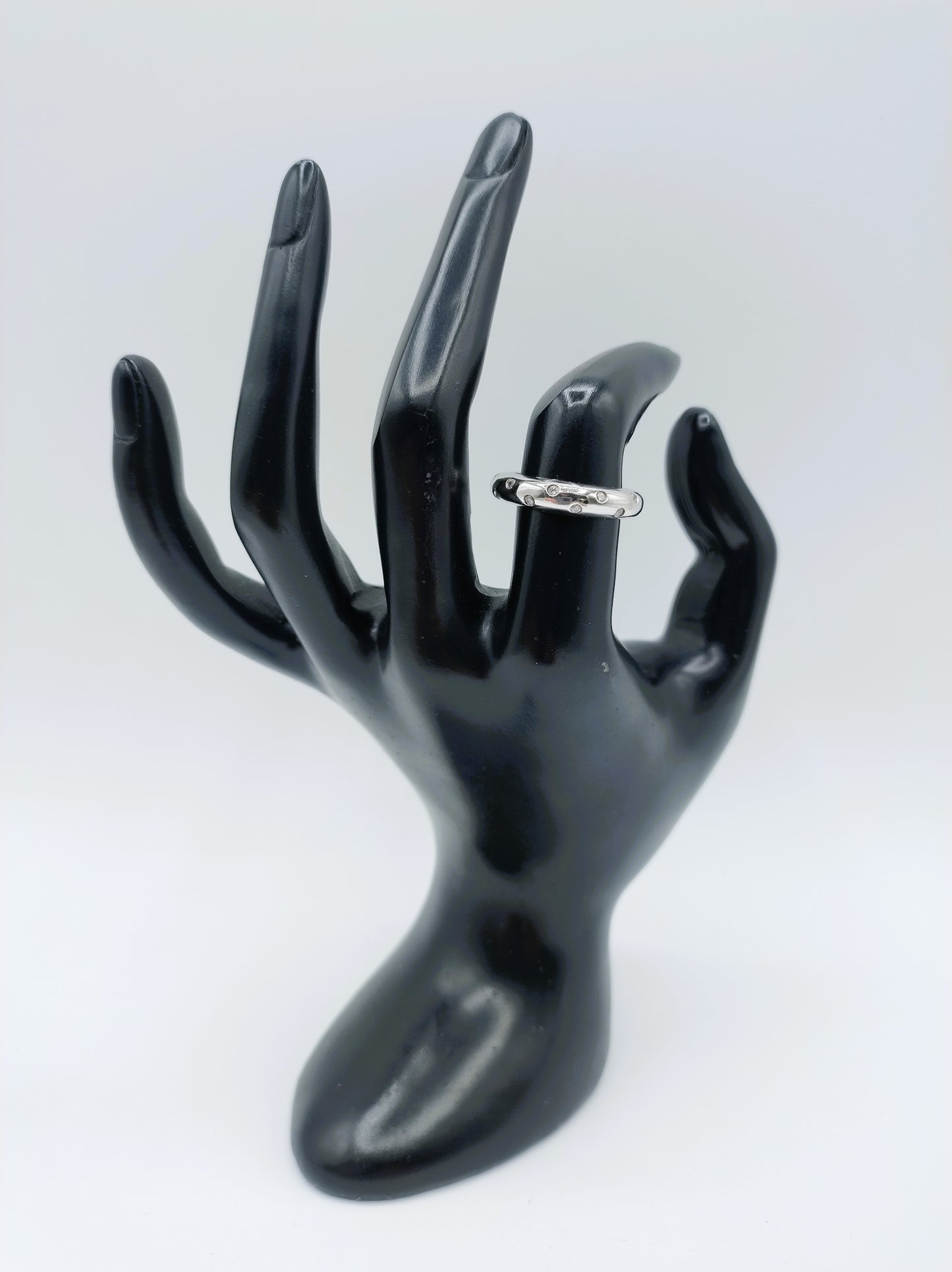 Zilveren Luxenter ring met zirkonia, 17 mm