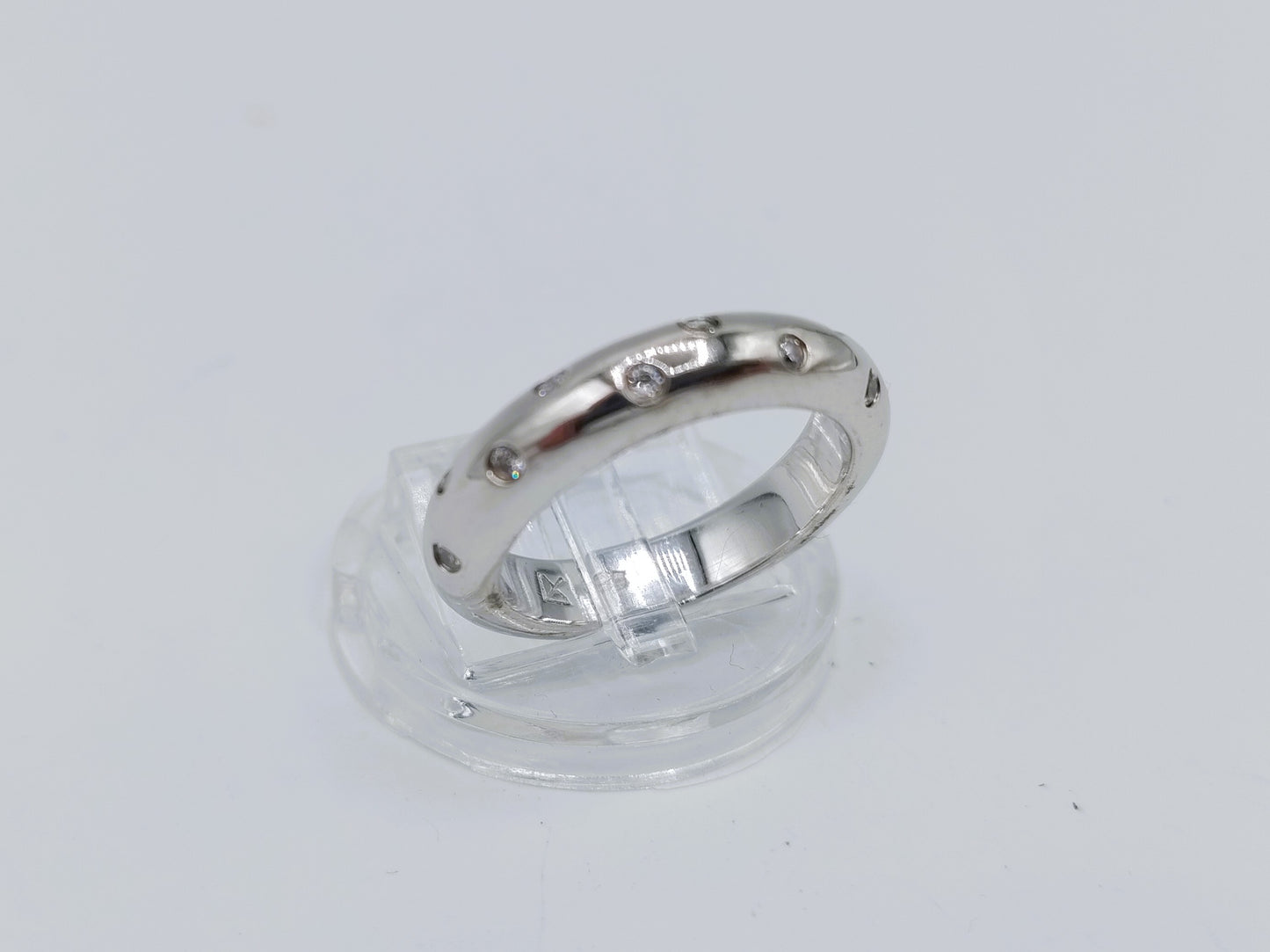 Zilveren Luxenter ring met zirkonia, 17 mm