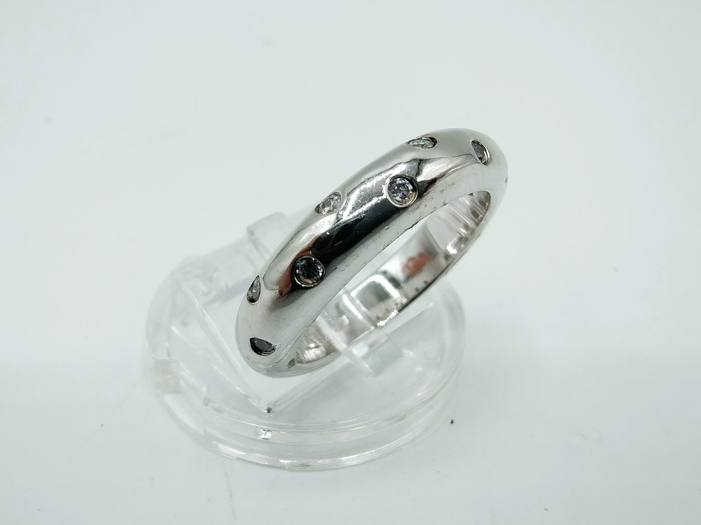Zilveren Luxenter ring met zirkonia, 17 mm