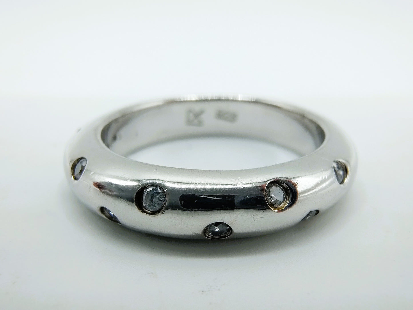 Zilveren Luxenter ring met zirkonia, 17 mm
