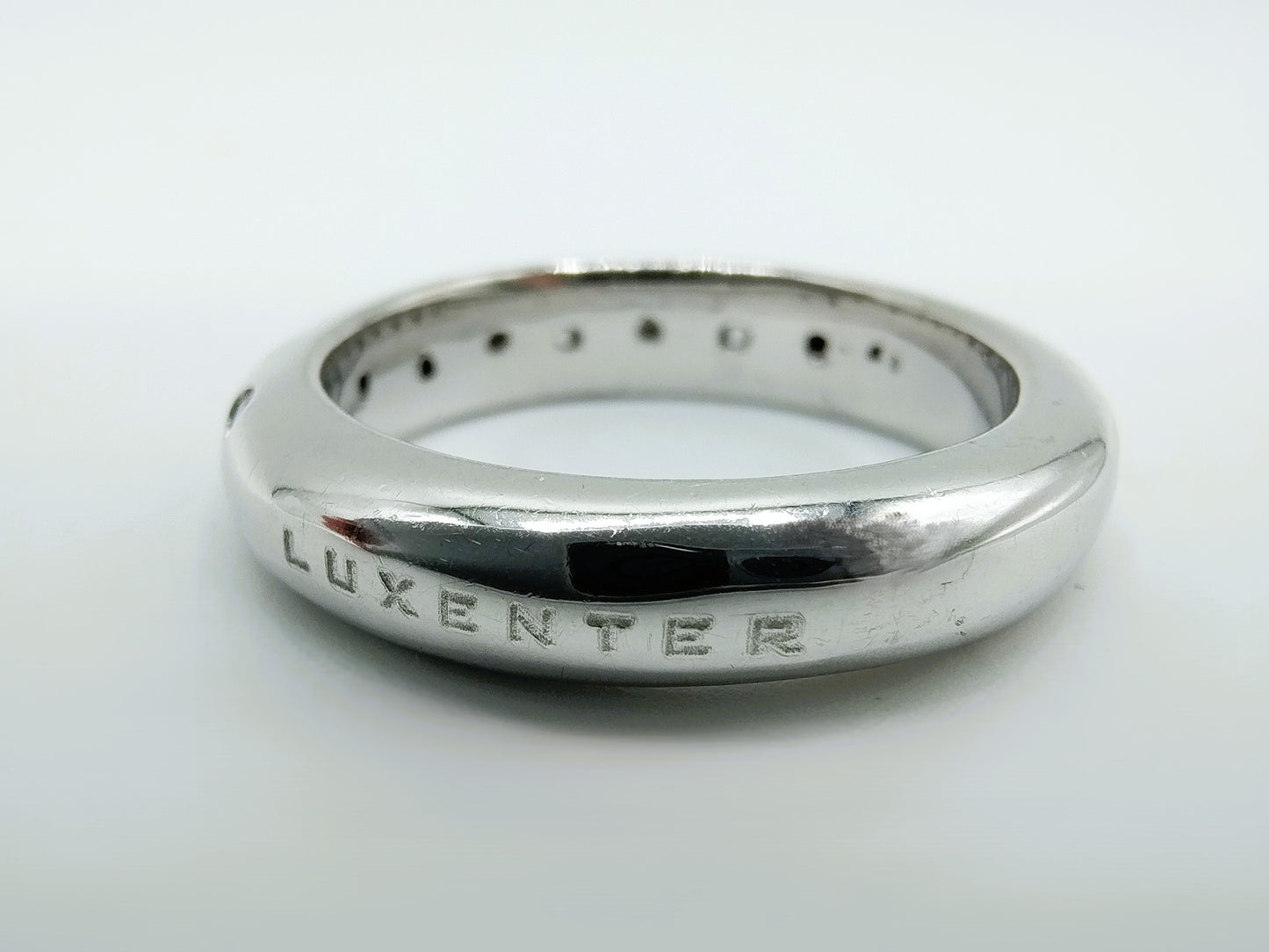 Zilveren Luxenter ring met zirkonia, 17 mm