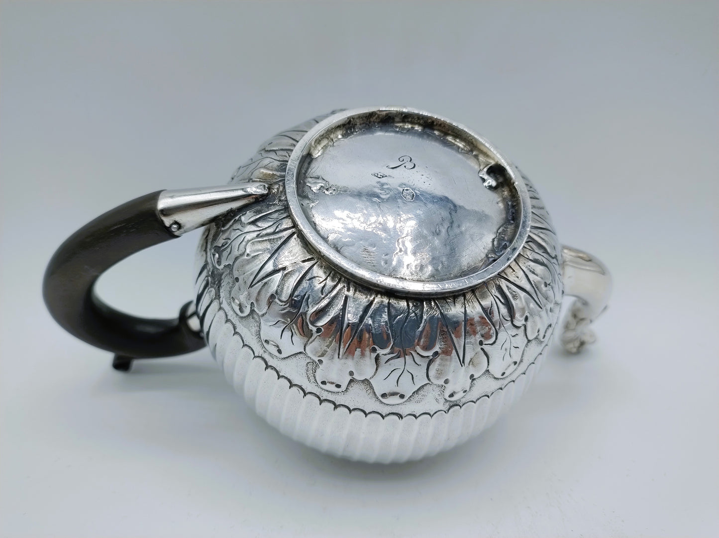 Silberne Teekanne, P. Schmidt, Leeuwarden, ca. 1820