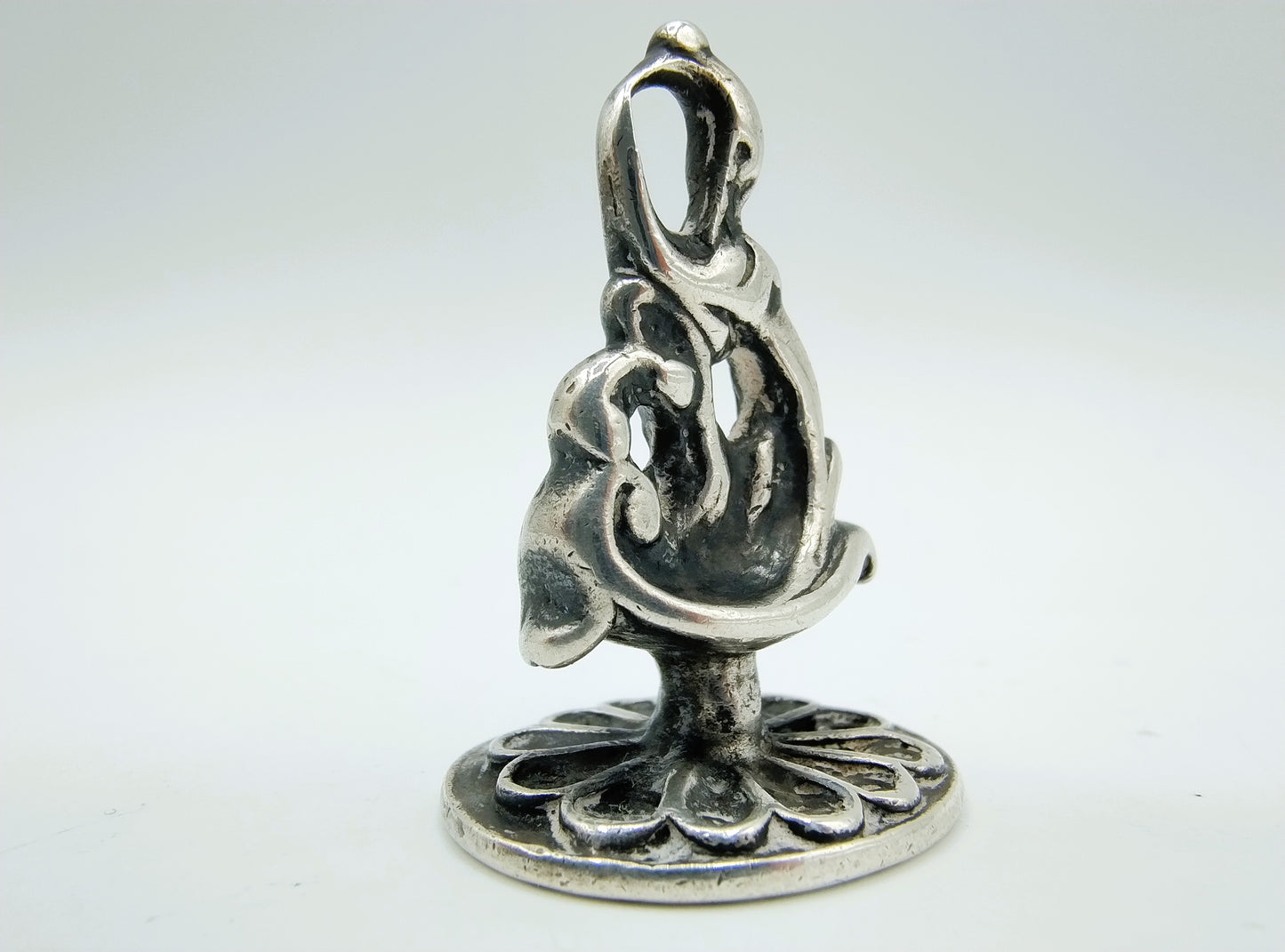 Silver signet with family crest, 18th century