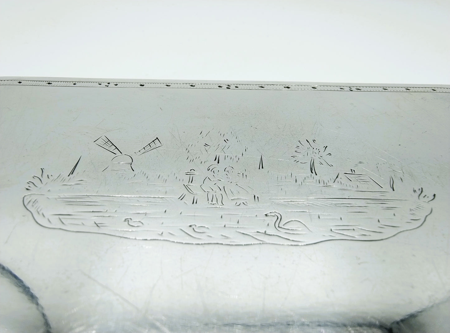 Silver tobacco box, J.W. van Eijssen, Amsterdam, 1801