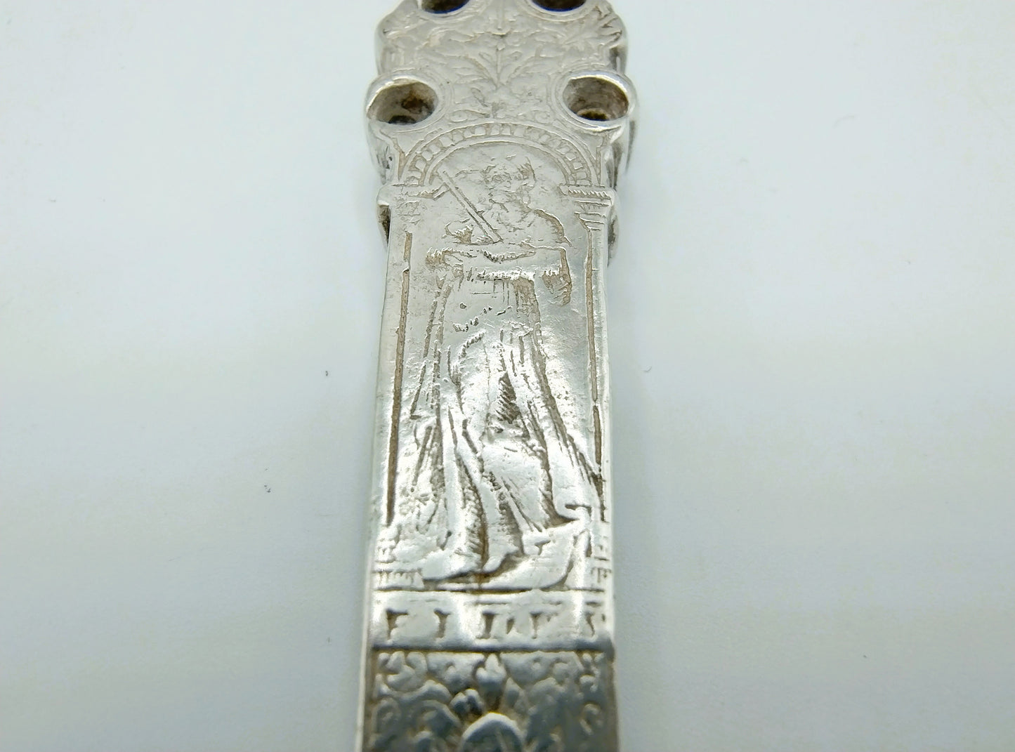 Silberne Hochzeitsgabel, Niederlande, ca. 1600