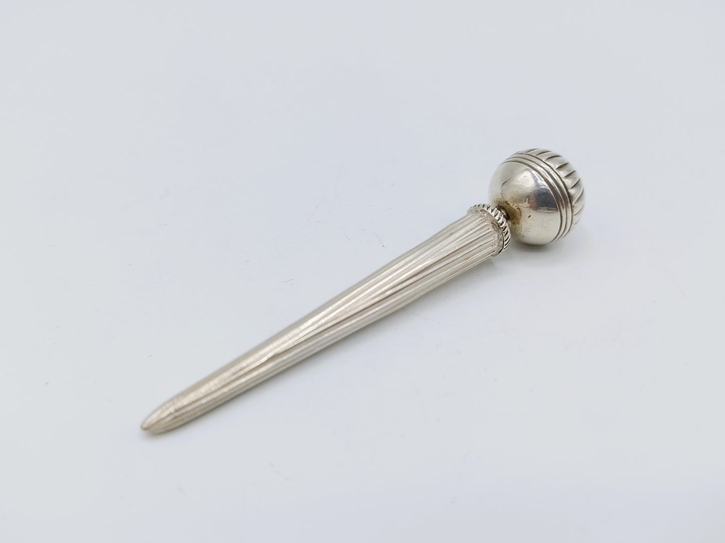 Zilveren priem in houder, ca. 1820
