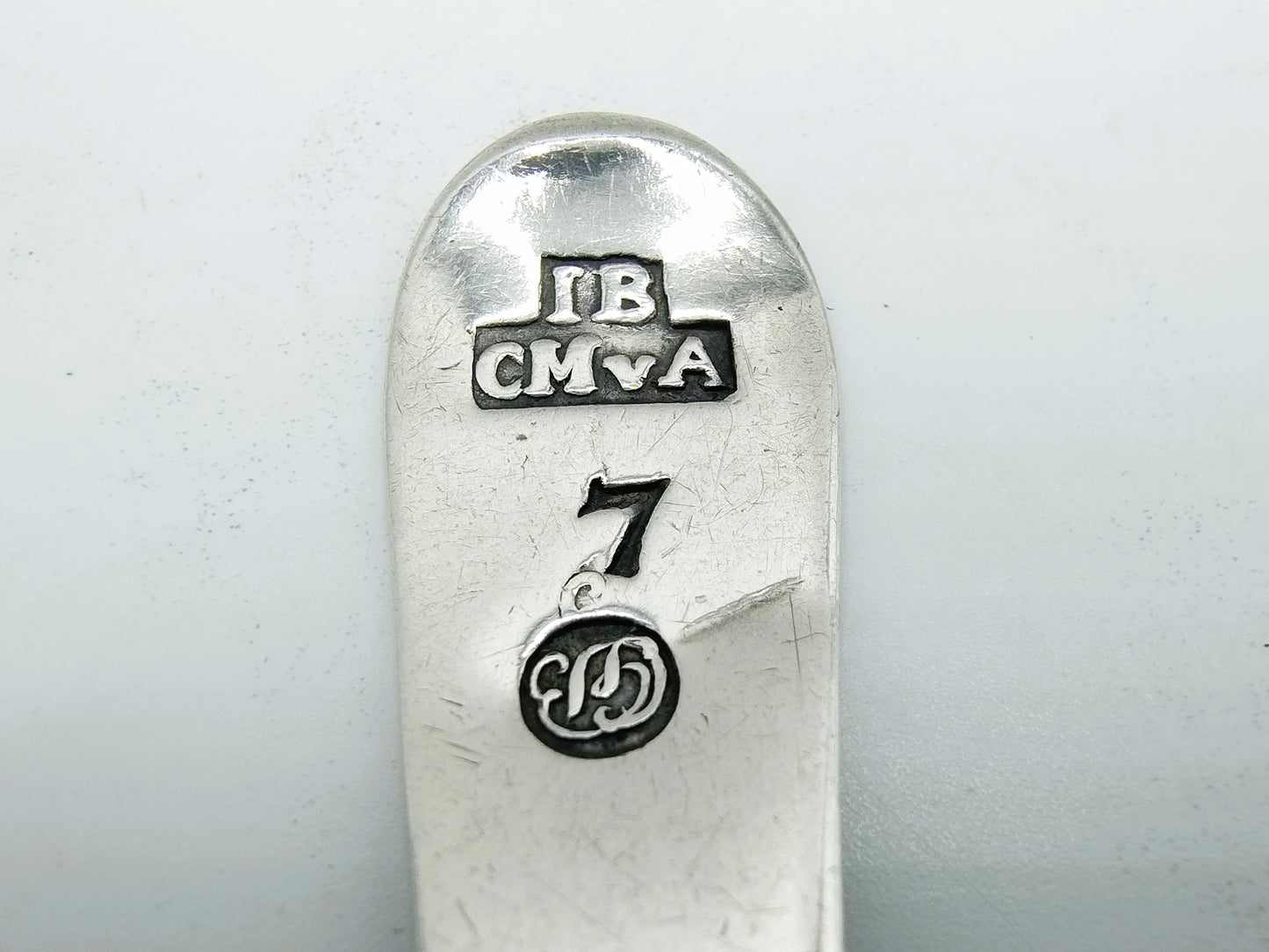 2 Zilveren lepels, L.P. Hackzell, Örebro, Zweden, ca. 1770