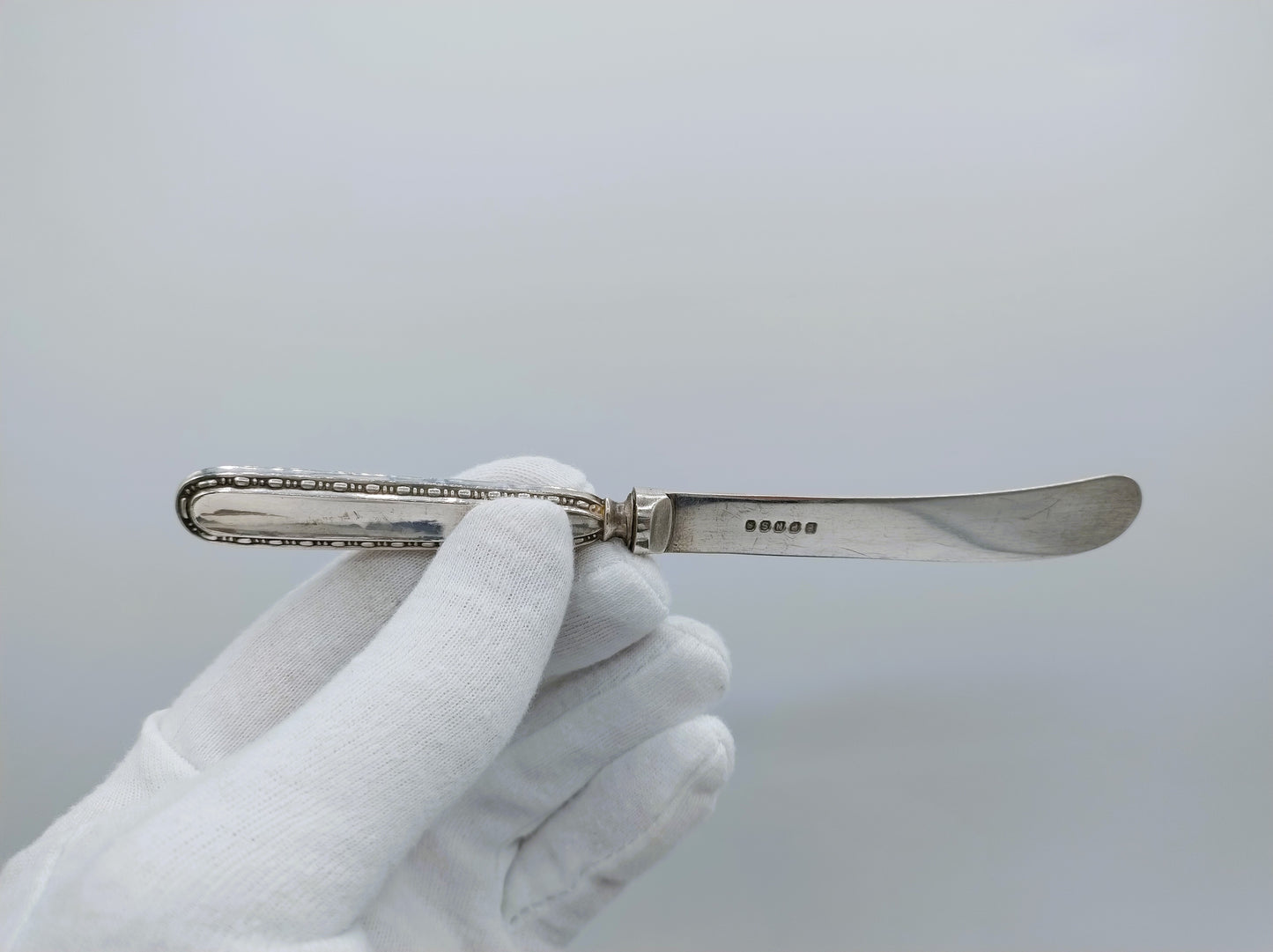 Sechs Obstmesser mit silbernen Griffen, W. Yates Ltd, Sheffield, 1915