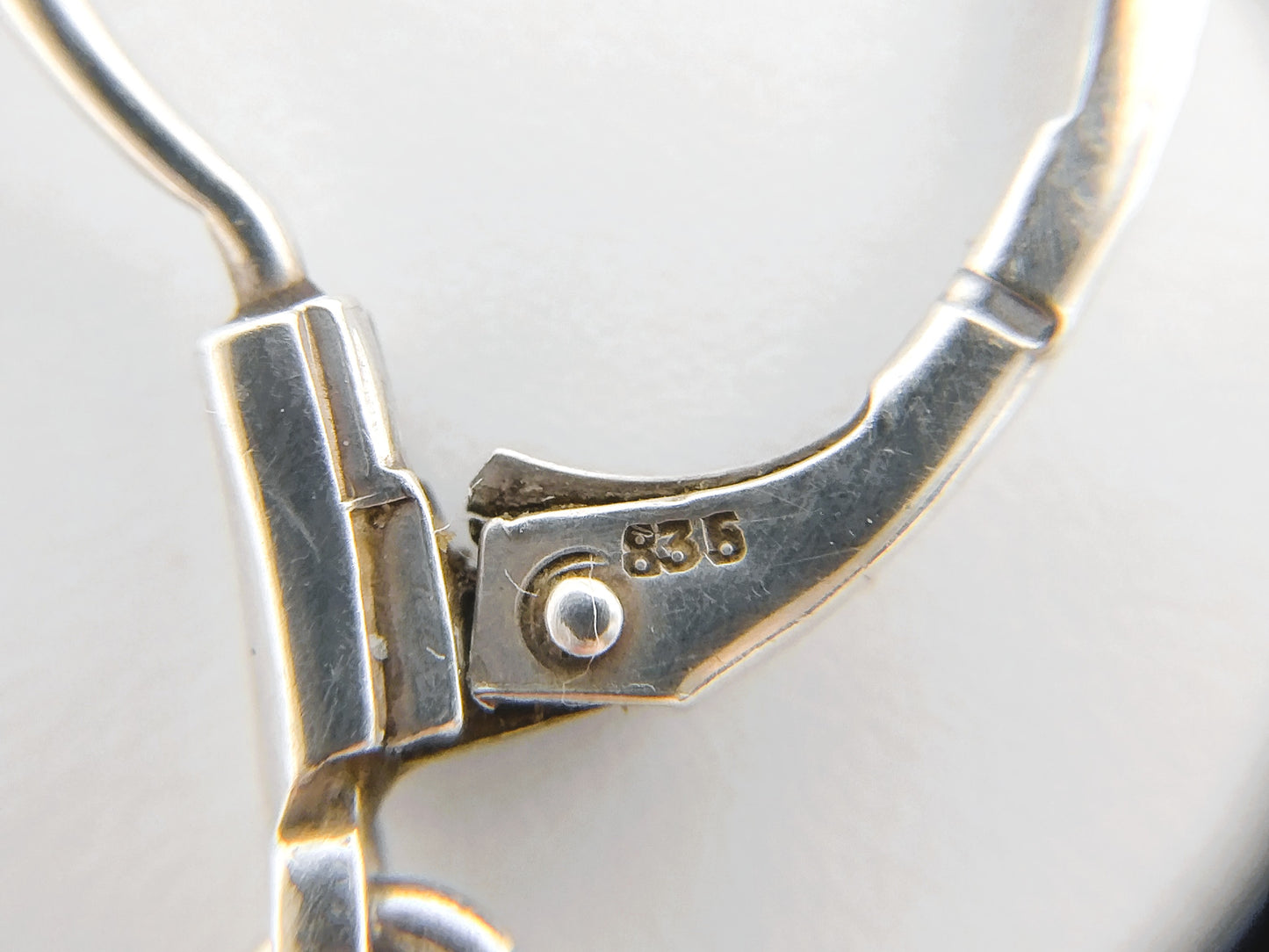 Silber-Ohrclips, filigran, 835