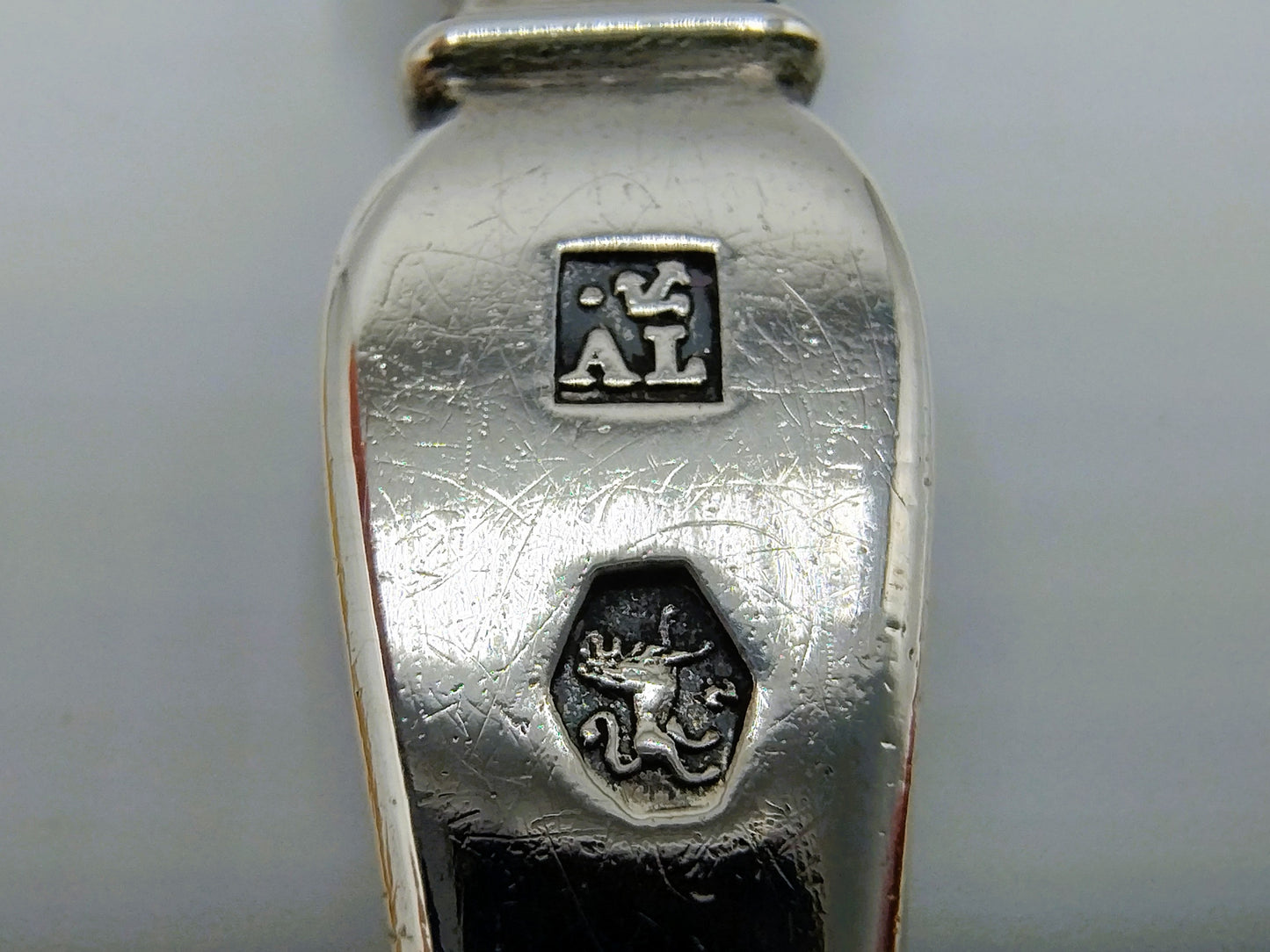 Zilveren gembercouvert met parelmoer heften, J.A. Lintveld Sr, Amsterdam, 1850
