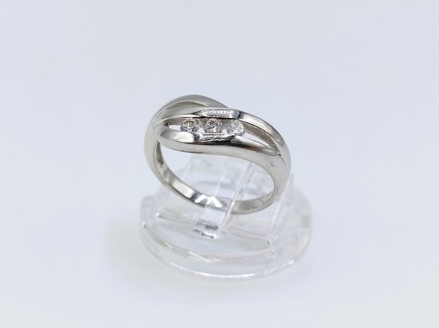 Silberring mit Zirkonia, 925, 18mm