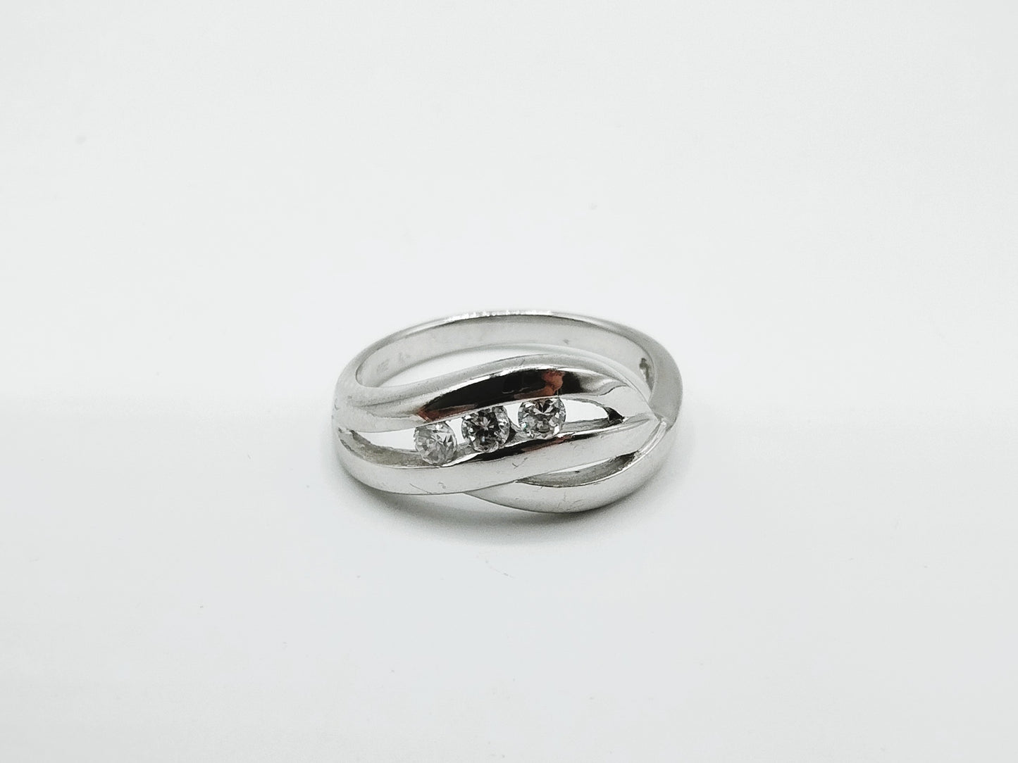 Silberring mit Zirkonia, 925, 18mm