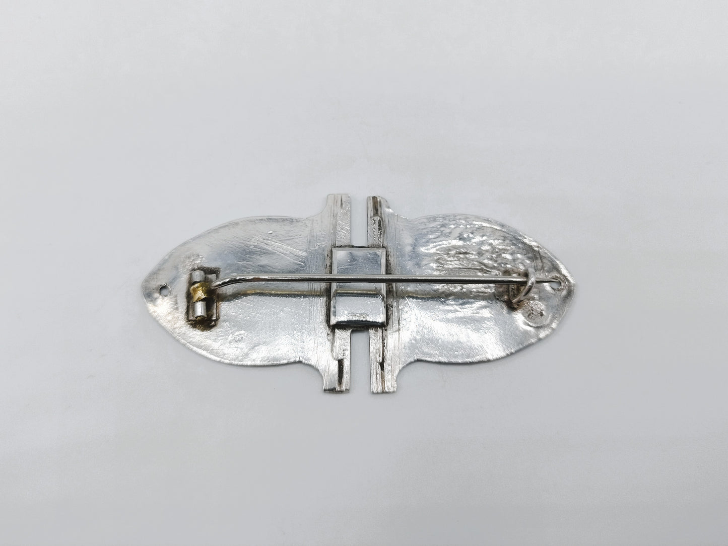 Silver Bible lock brooch, Schoonhoven, 19th century