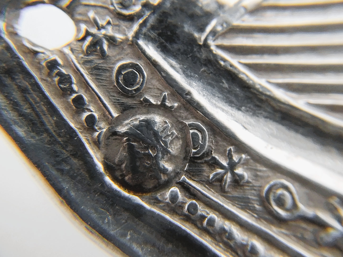 Silver Bible lock brooch, Schoonhoven, 19th century