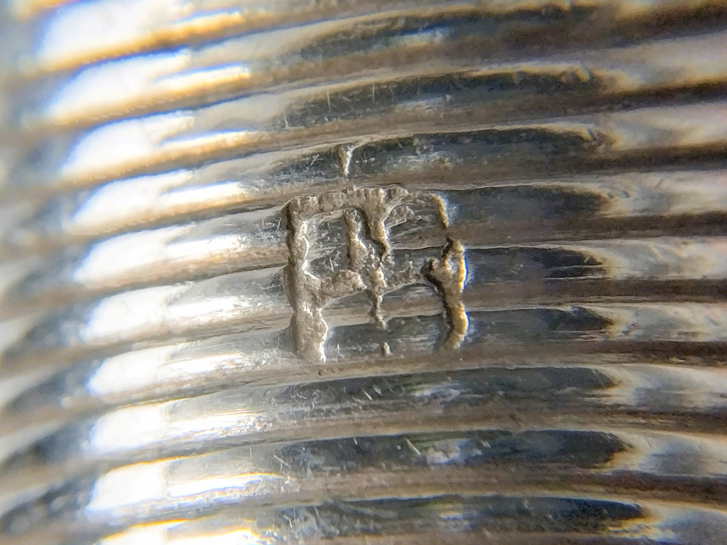Zilveren naairing, 19e eeuws, 16 mm