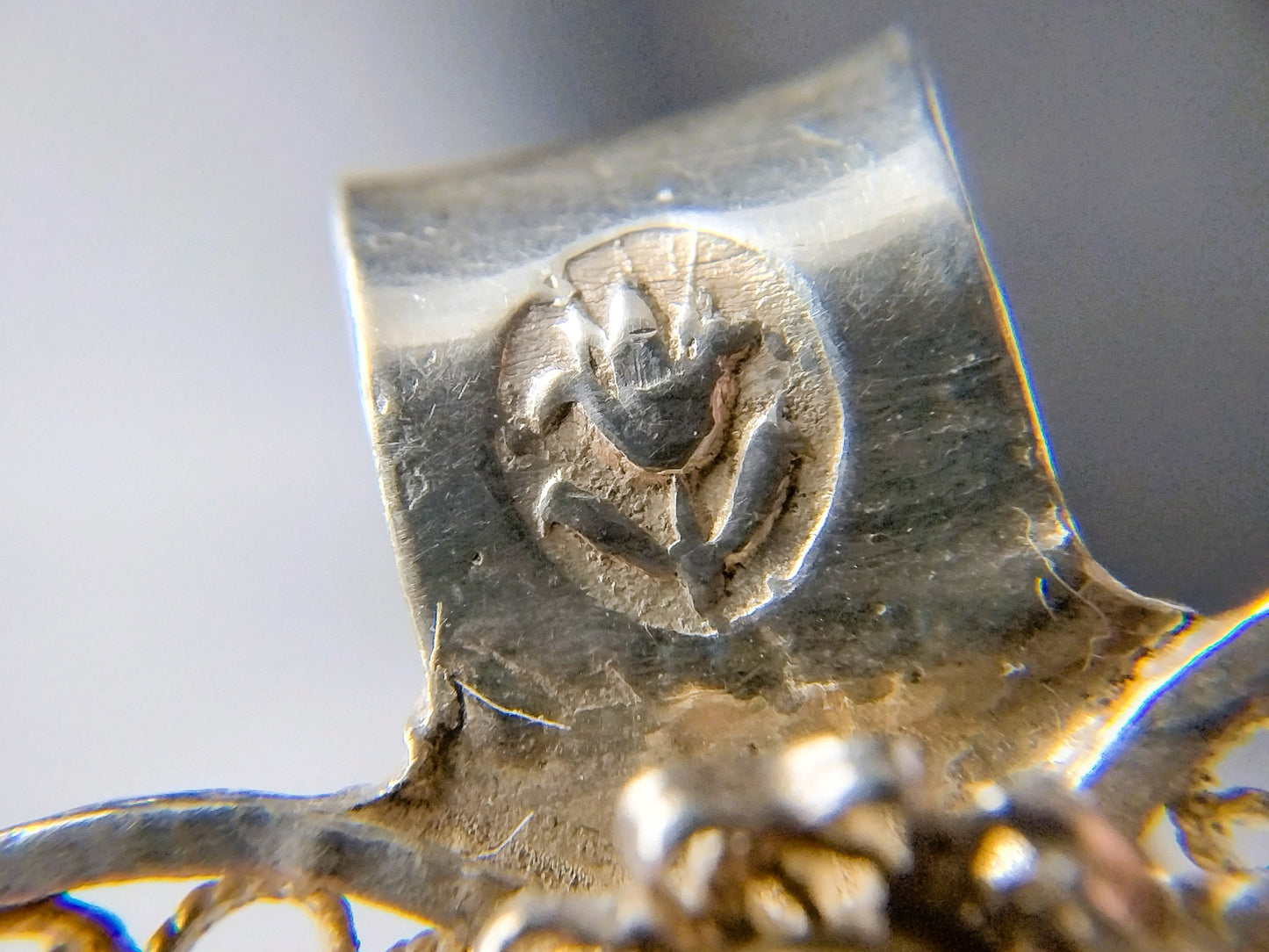 Zilveren miniatuur chatelaine, 19e eeuws