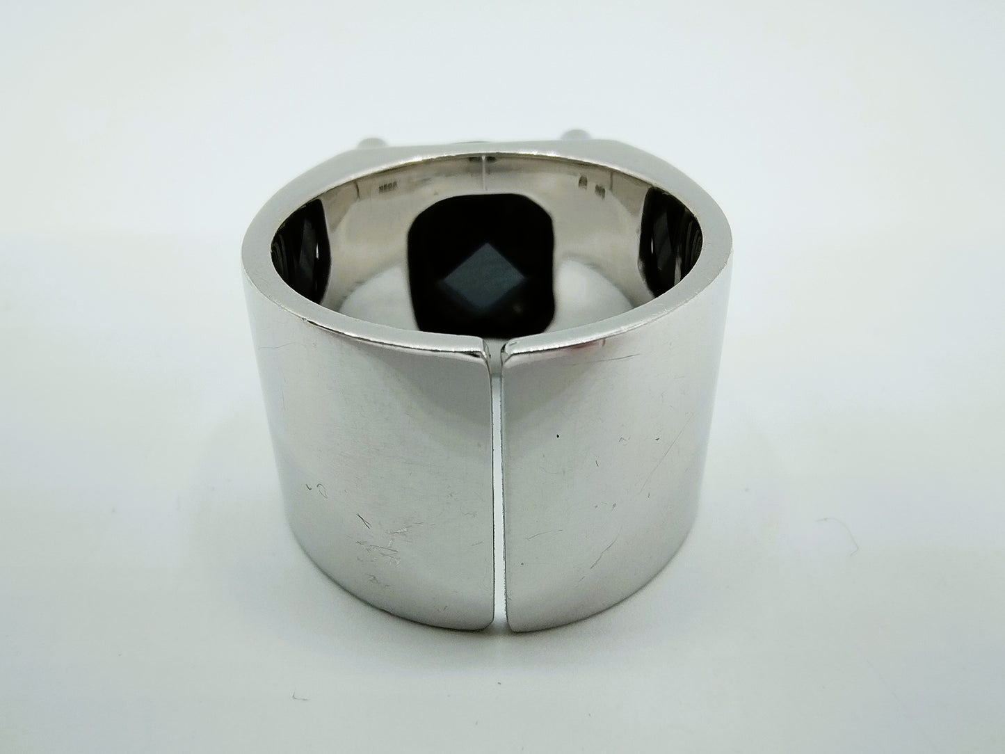 Zware zilveren ring met onyx, EDEN, 20 mm