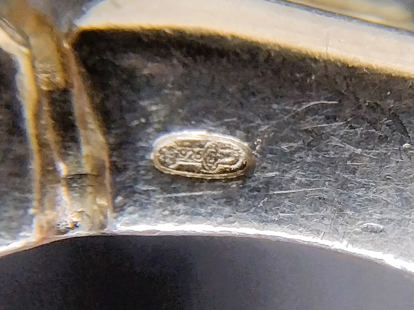 Zilveren ring met 9 kleurstenen, Amsterdam, 925, 19 mm