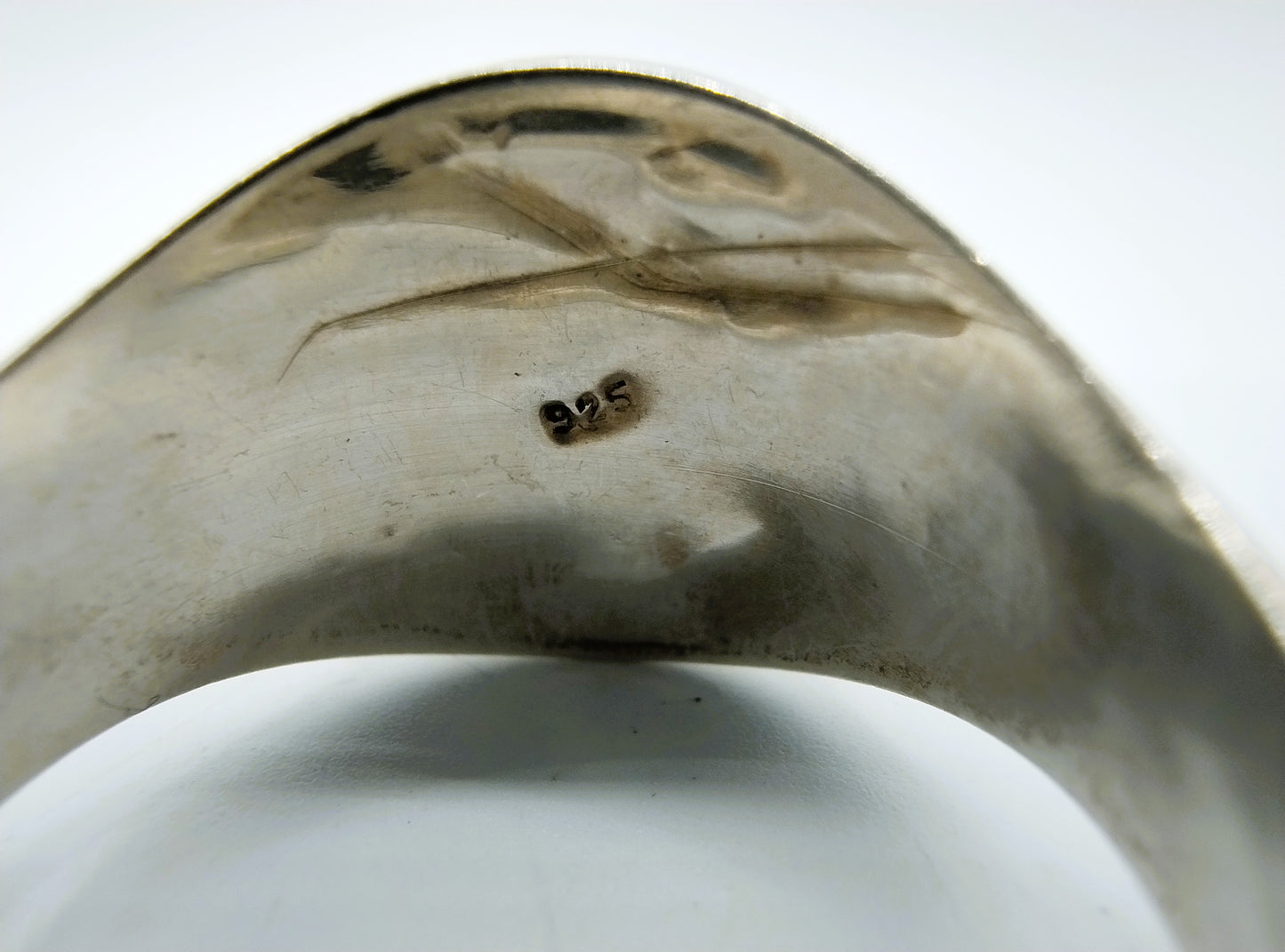 Zilveren ring met turkoois, 21 mm