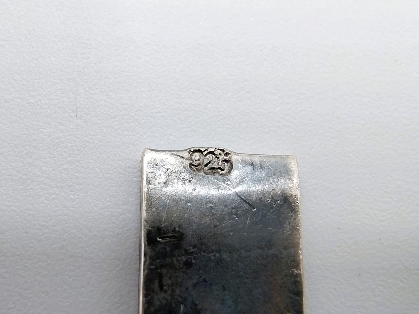 Zilveren heren schakelarmband, 24 cm.