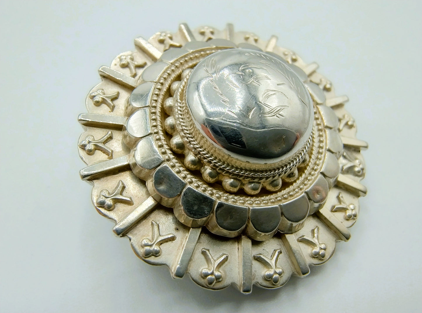 Zilveren broche, Birmingham, 1885