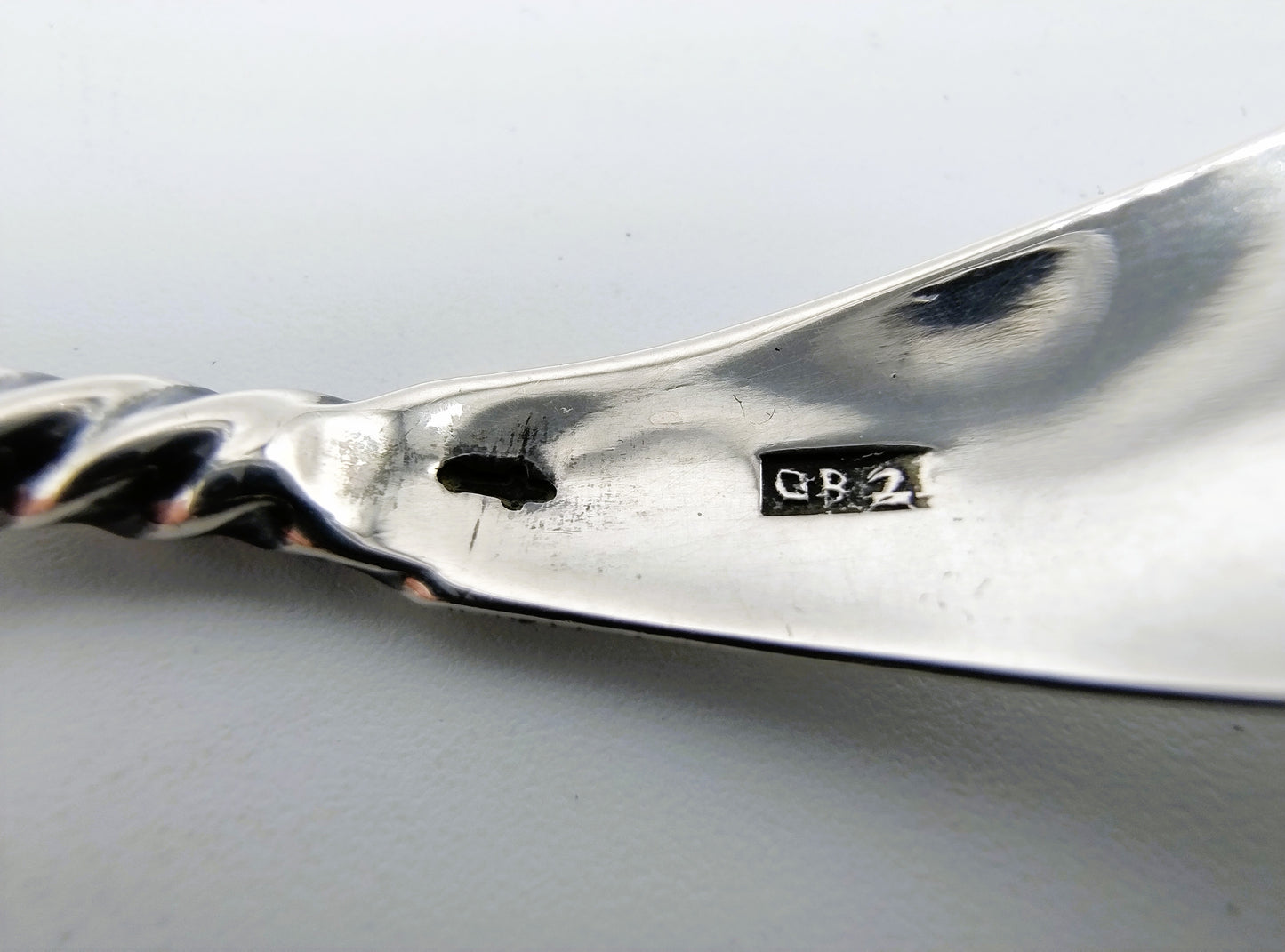 Zilveren suikerlepel, G. van de Bergh Lzn, Schoonhoven