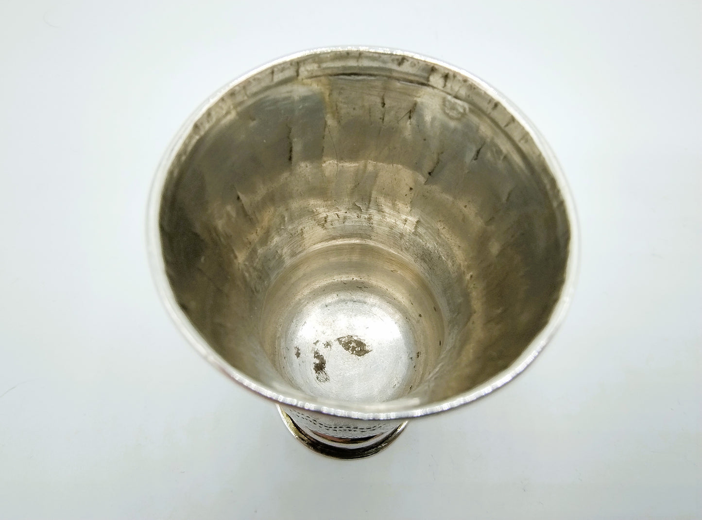 Silver kiddush cup, K. Peisakhov, Tula, ca. 1890