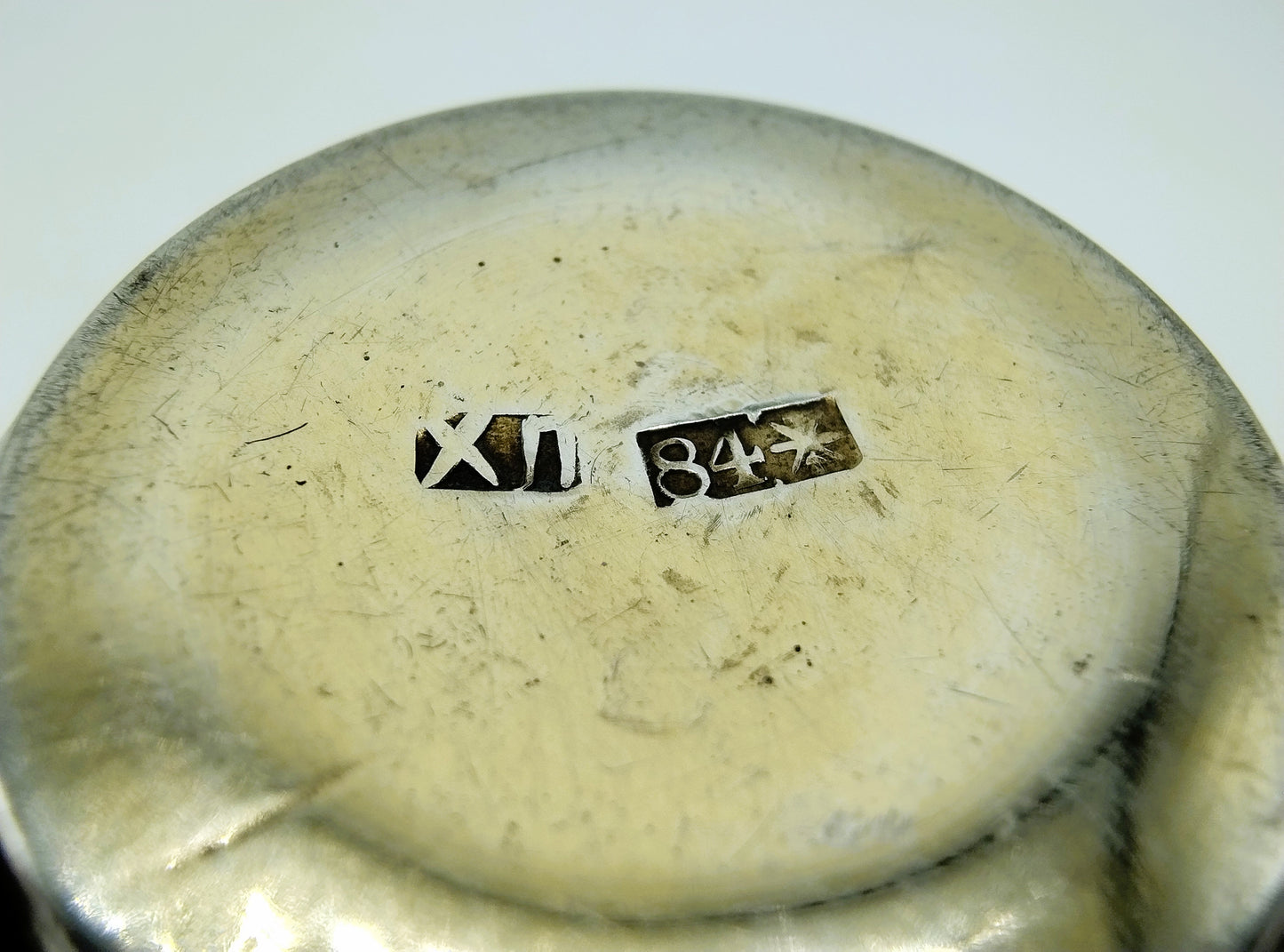 2 Silver kiddush cup, K. Peisakhov, Tula, ca. 1890