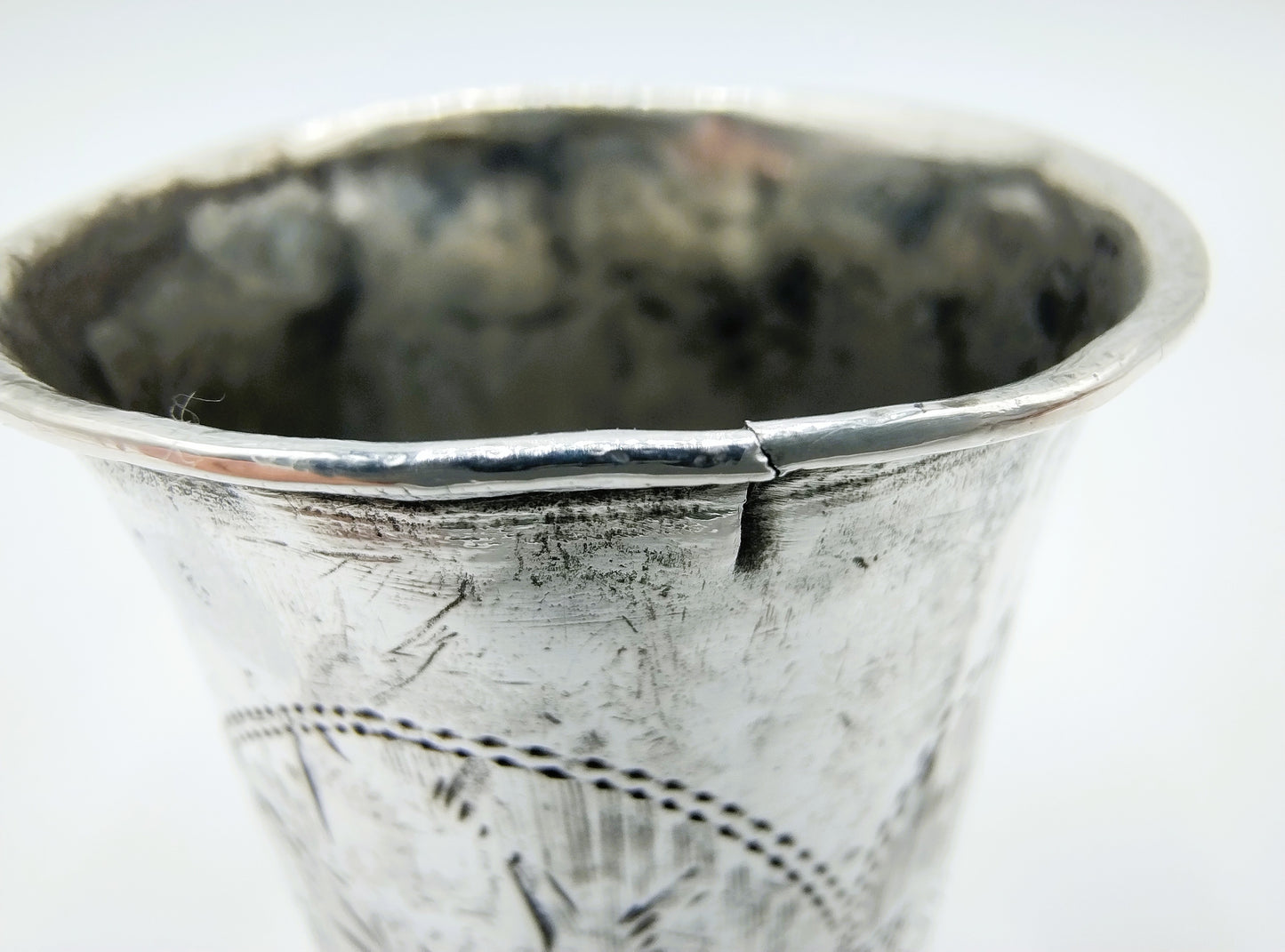 Zilveren kiddush cup, G. Ravkin, Berdichev, 1896