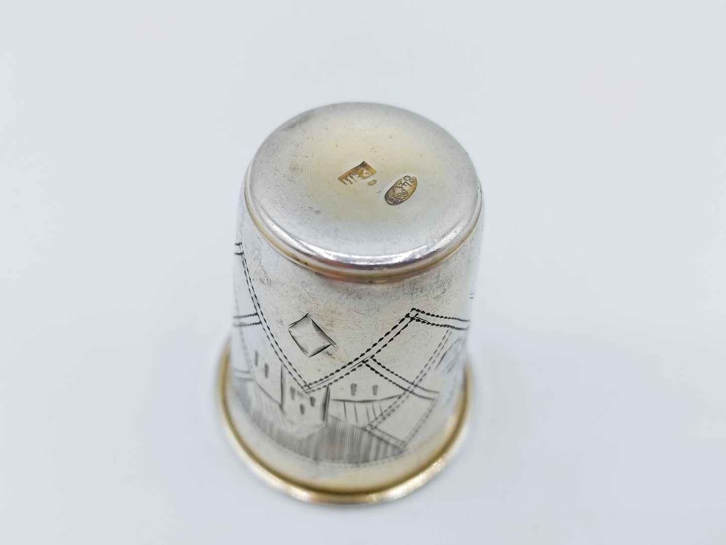 Silver kiddush cup, IY Zakhoder, Kiev, ca. 1890