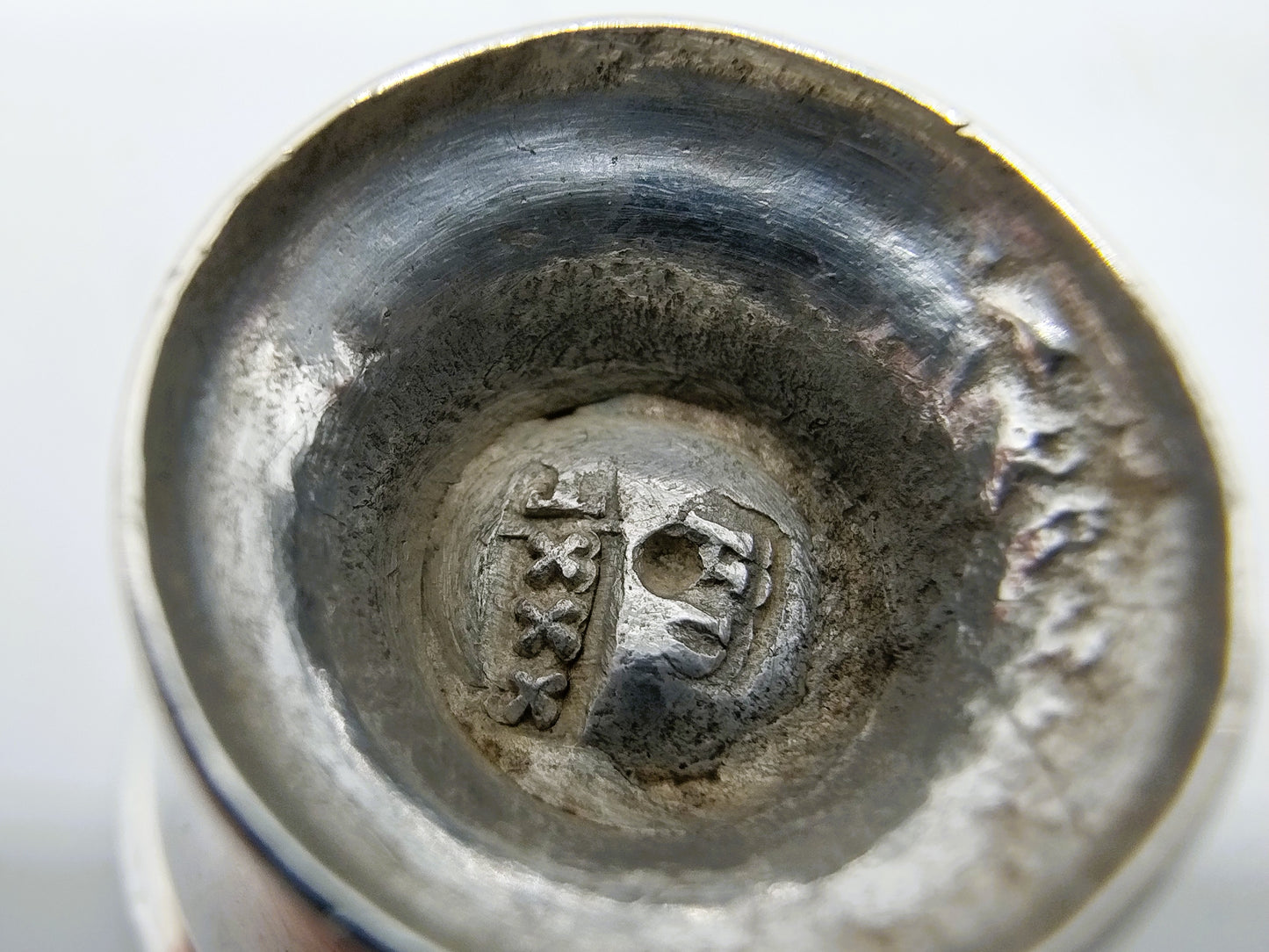 Zilveren miniatuur tabakspot, H. Duller, Amsterdam, 1778