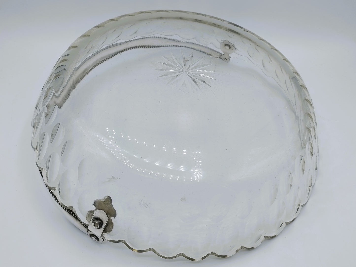 Crystal bowl with silver handle, H. Höhle & J. Bolhuis, Amsterdam, 1923